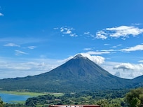 Pude ver el volcán tan grande y buena vista🌺