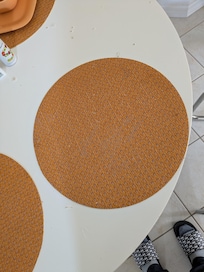 Tischmatten und Tisch