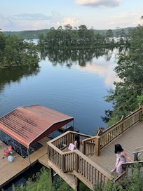 River views and stairs to Dock