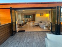 from deck into the house