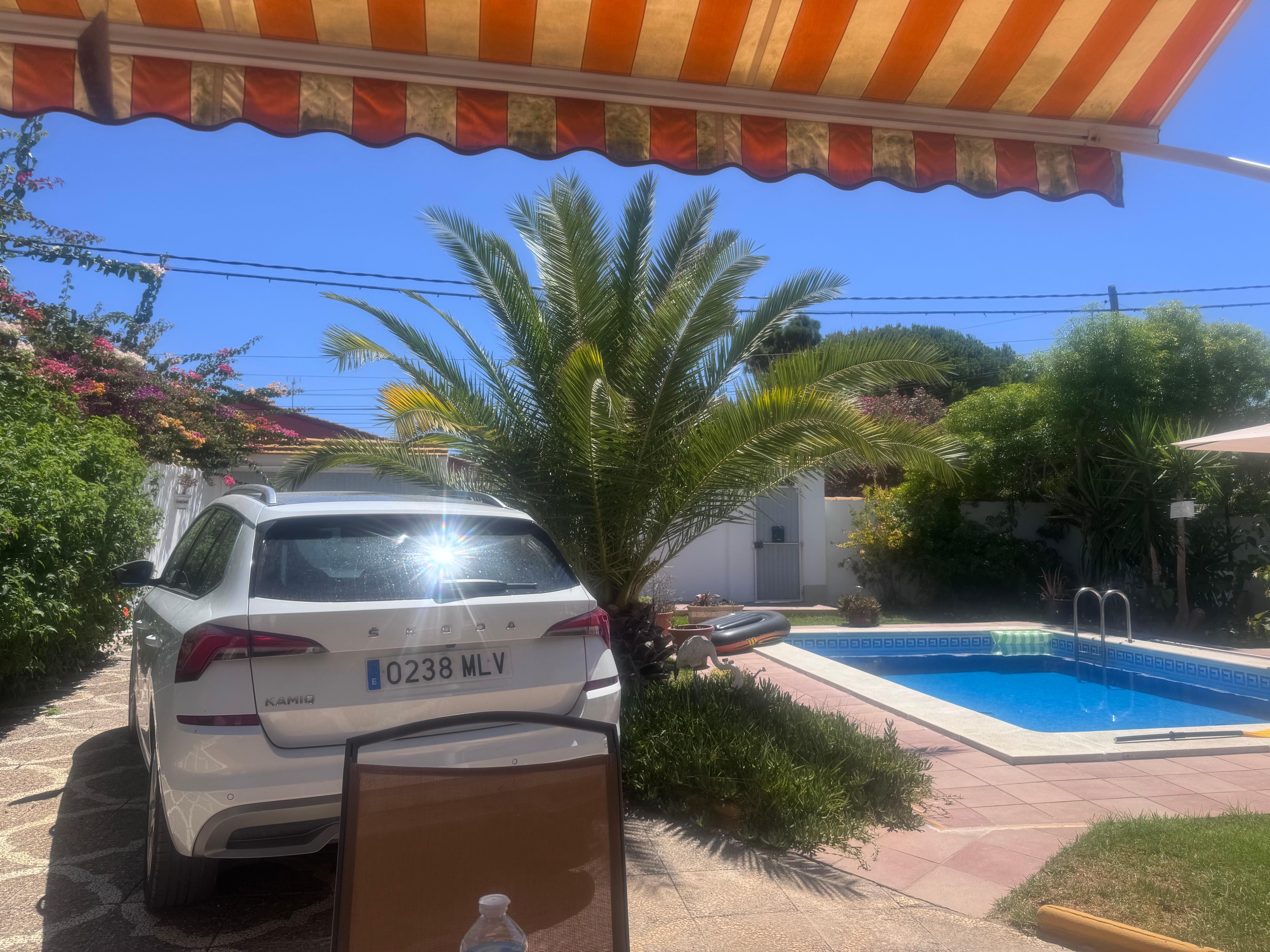 Ample parking for 2 vehicles once hedge trimmed