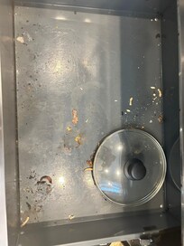 Bottom drawer of oven