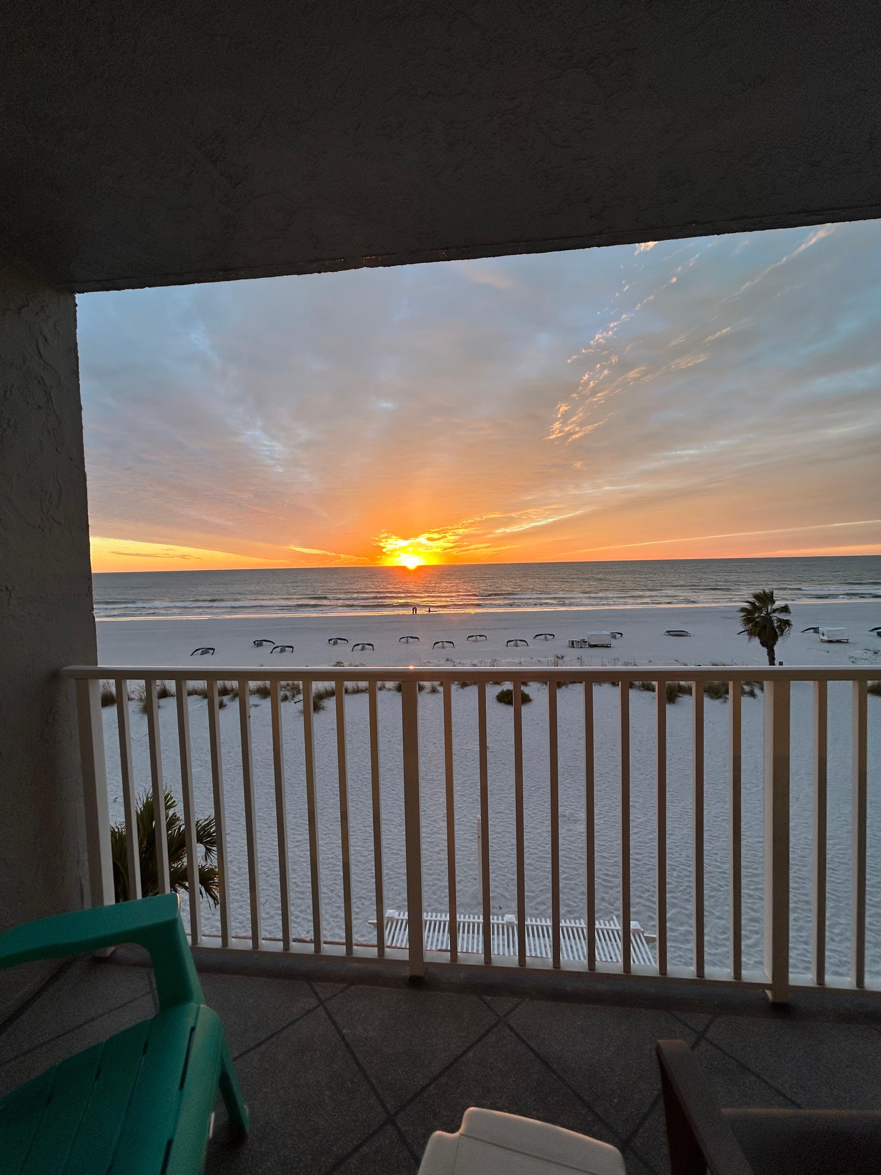 Sunset from our balcony