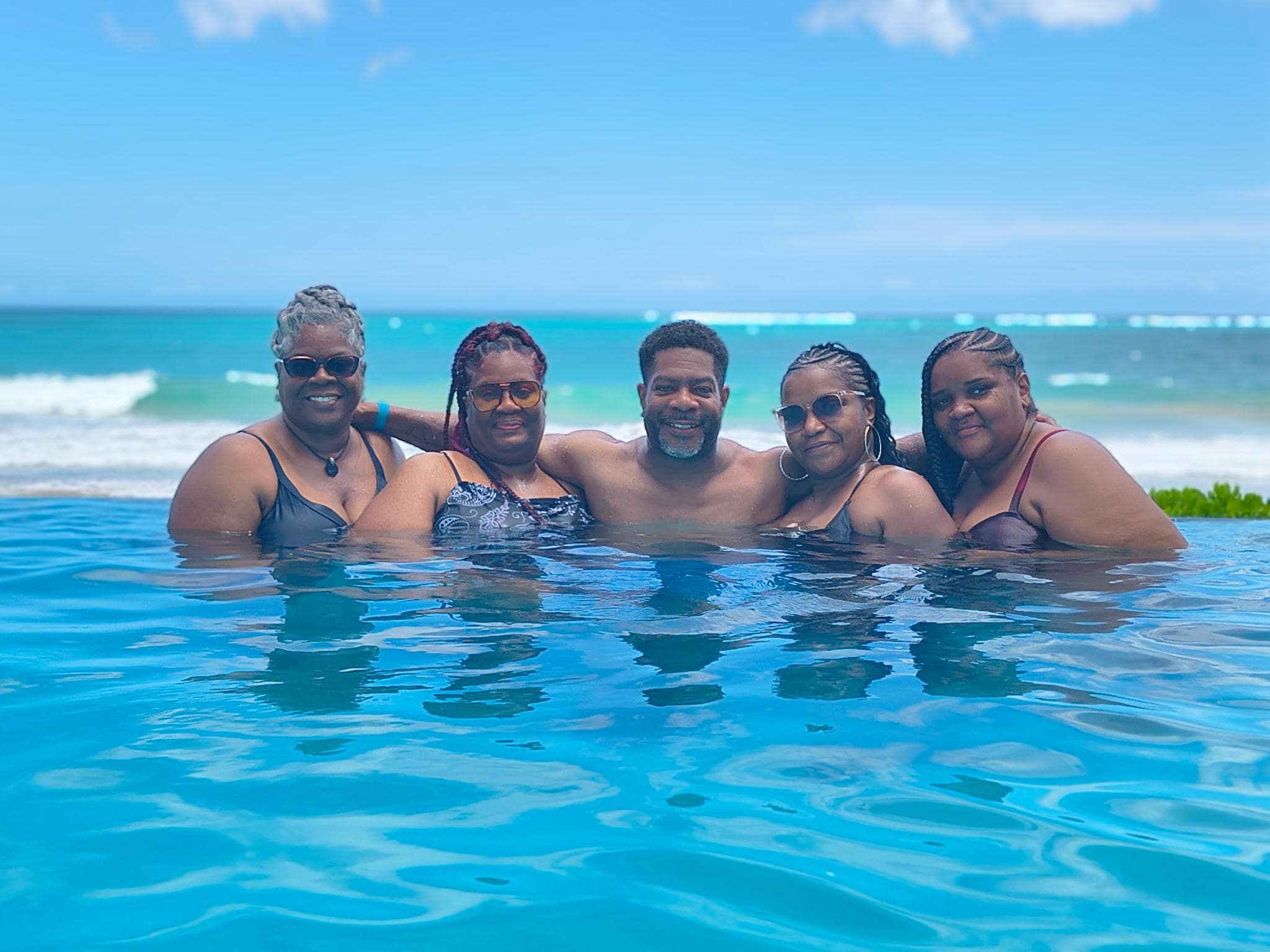 Outside infinity pool was wonderful