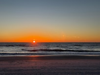 Sunset on the front side - viewable from the home too.