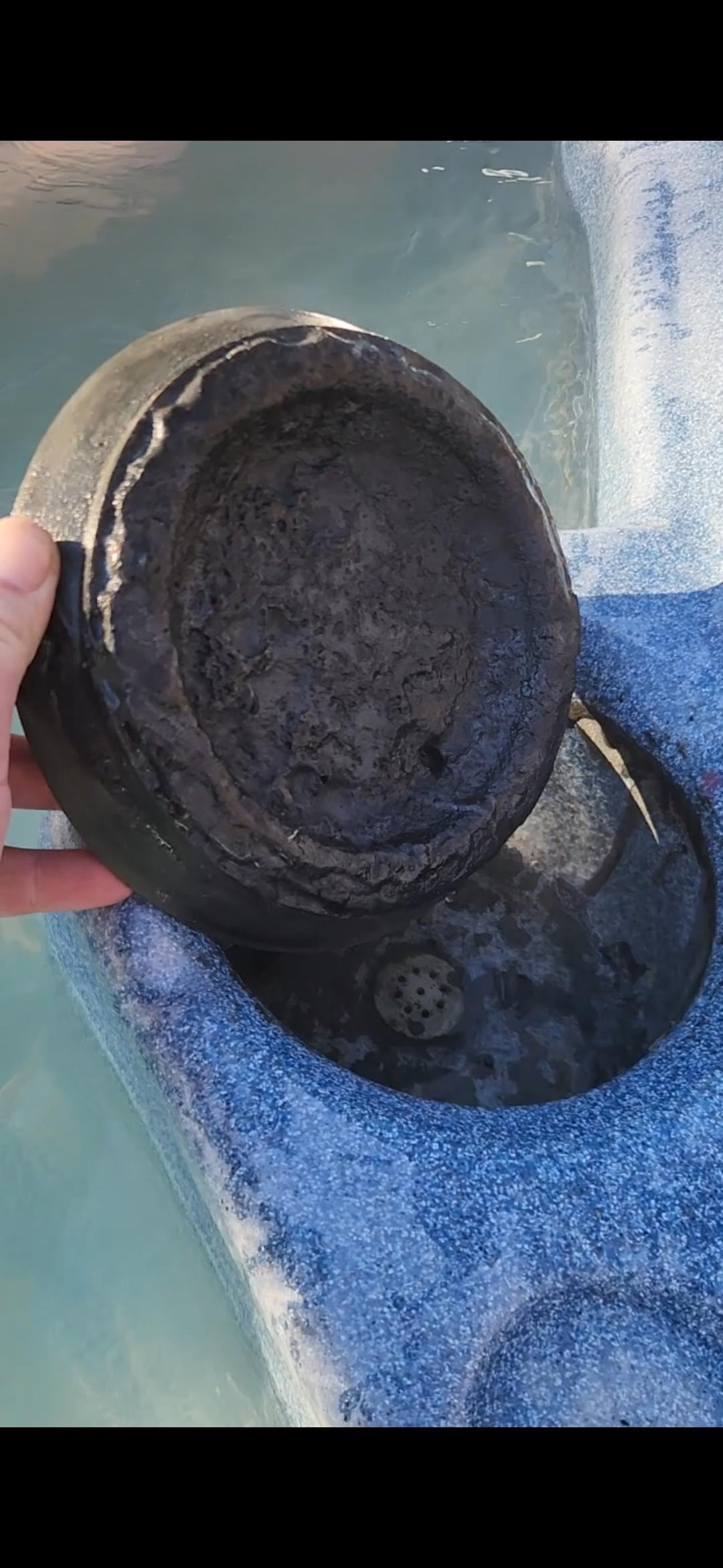 After the kids saw what it looked like and saw this they didn't want to get in there anymore. 