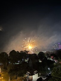 Fireworks from room
