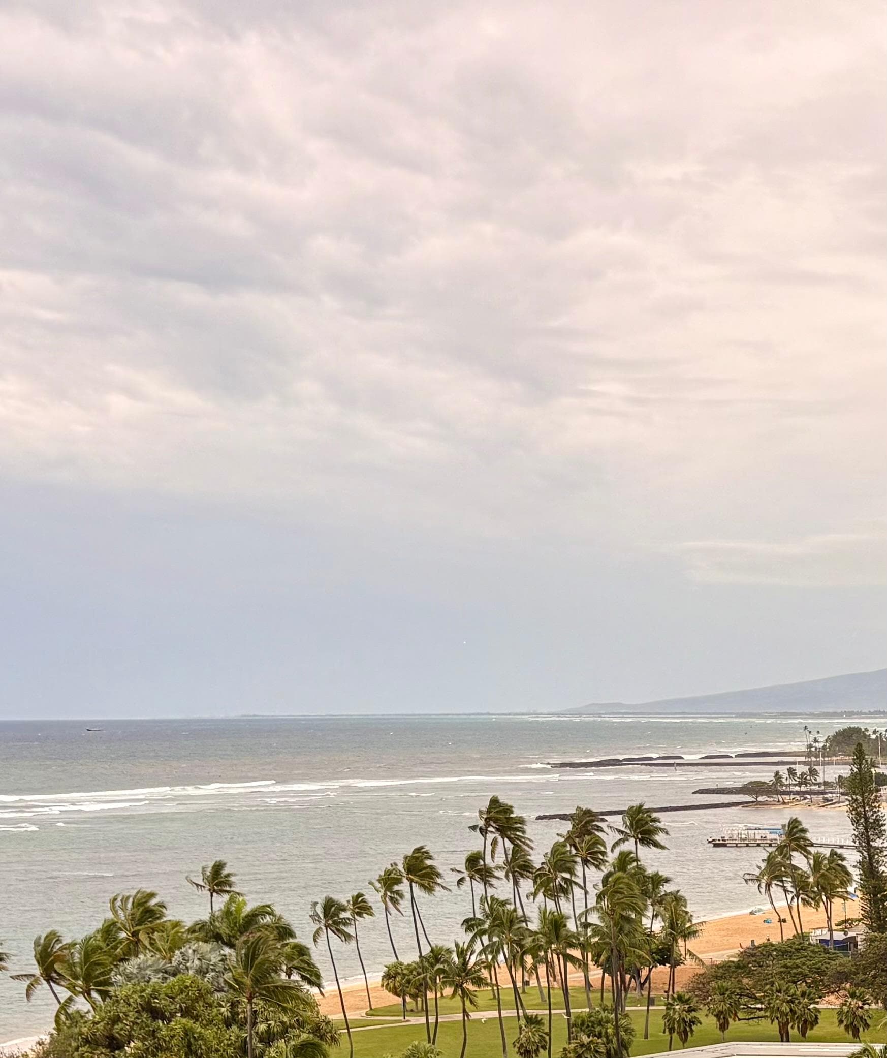 Ocean view from our room balcony 