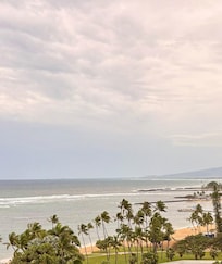 Ocean view from our room balcony