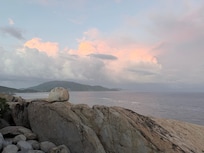 From the breezeway looking Northeast toward the mountain.