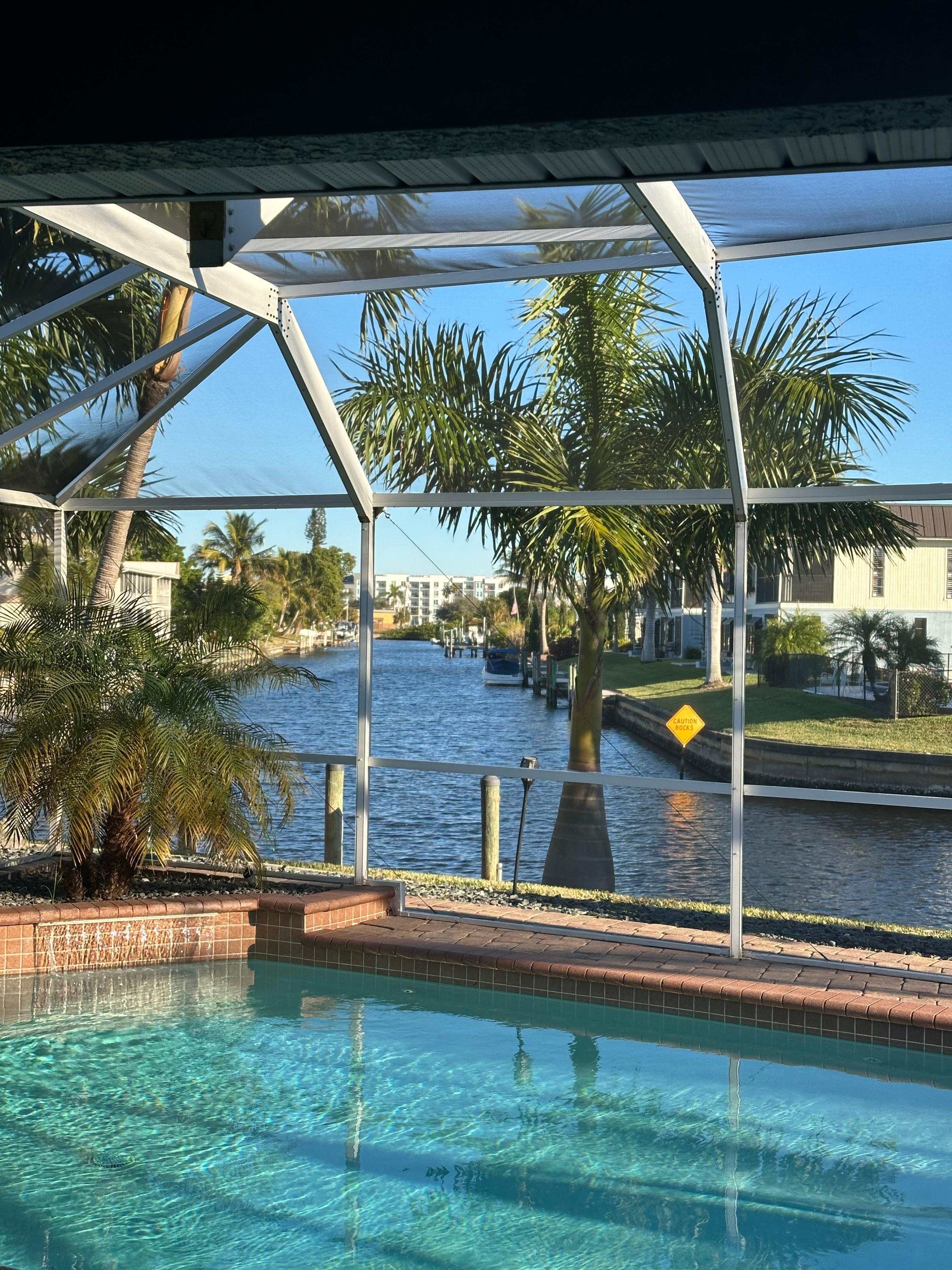 Great view from pool! 