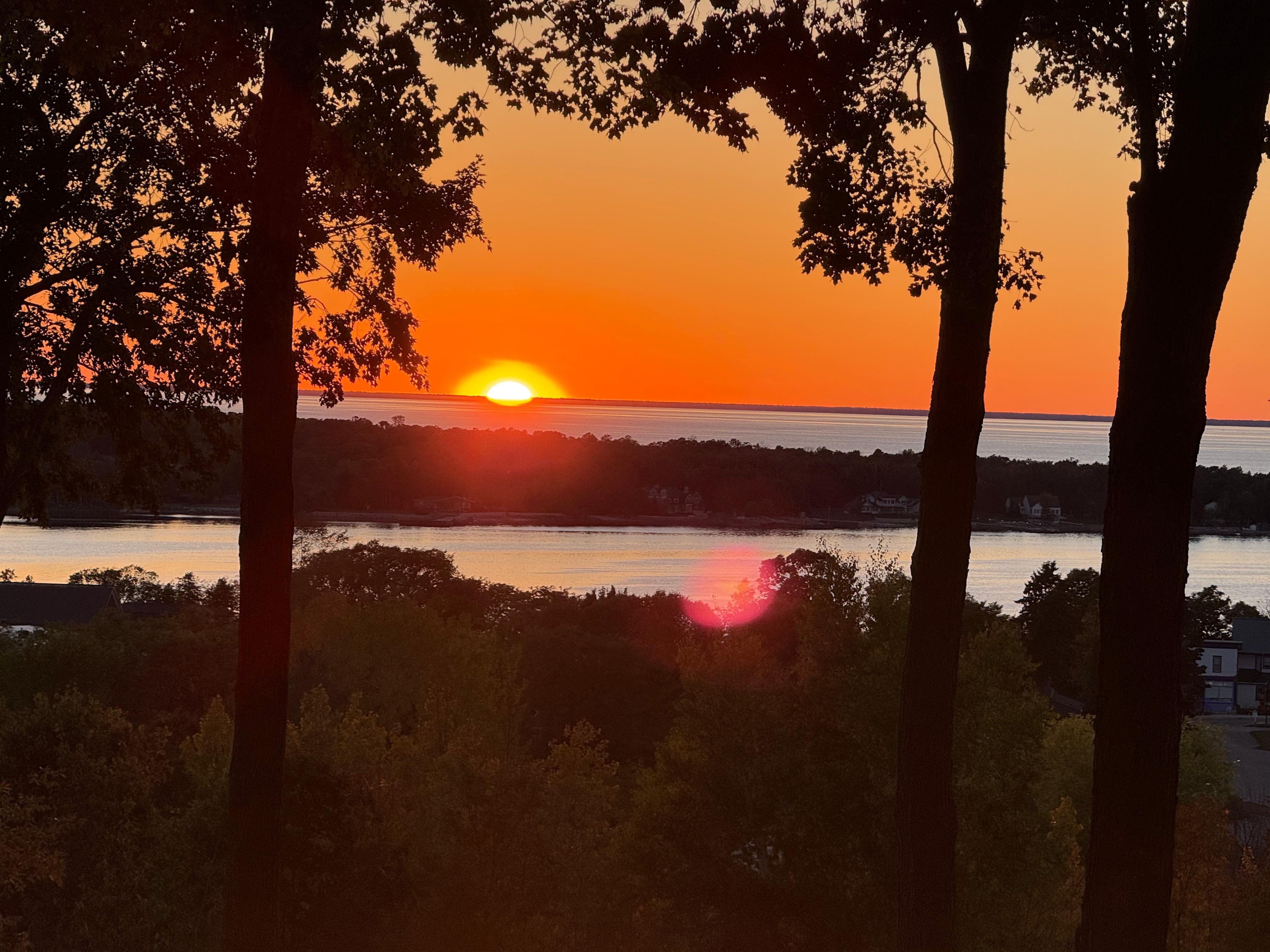 Sunset from the deck