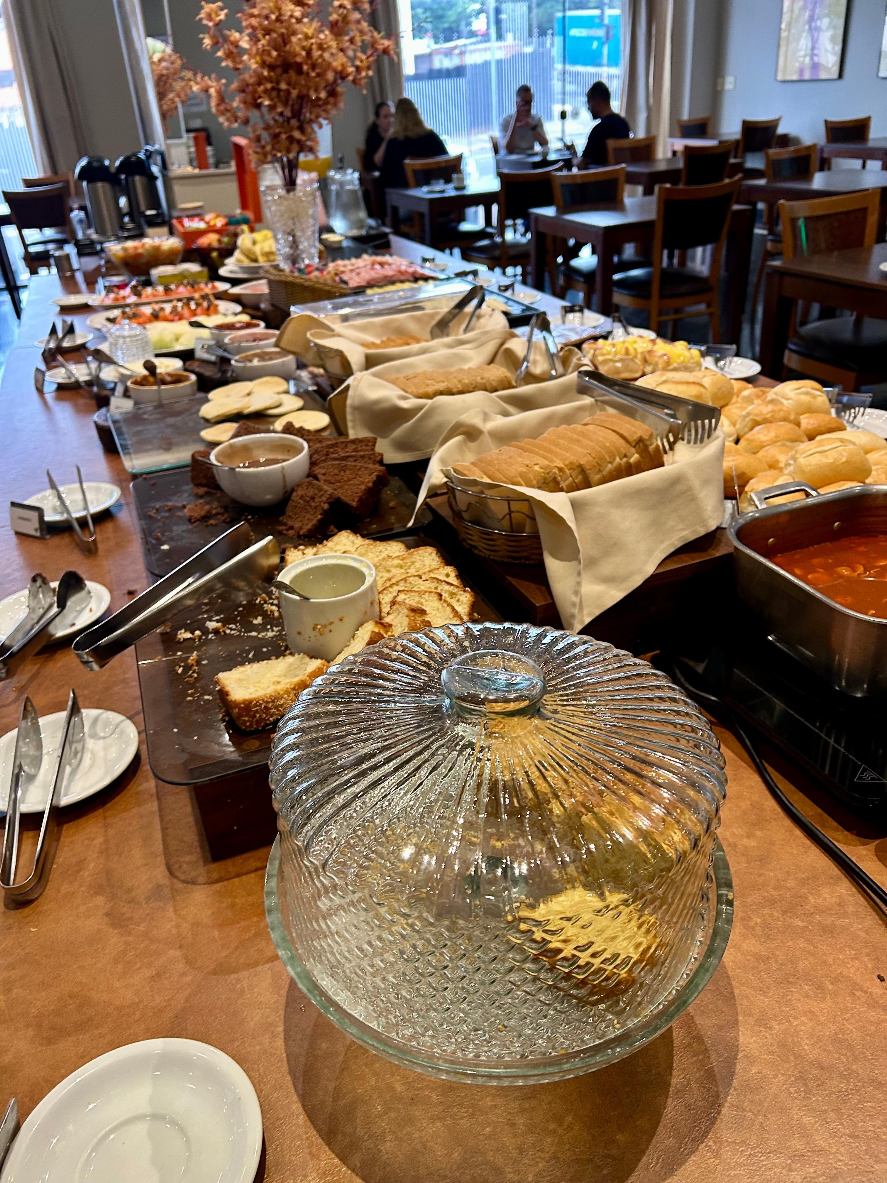 Café da manhã excelente 