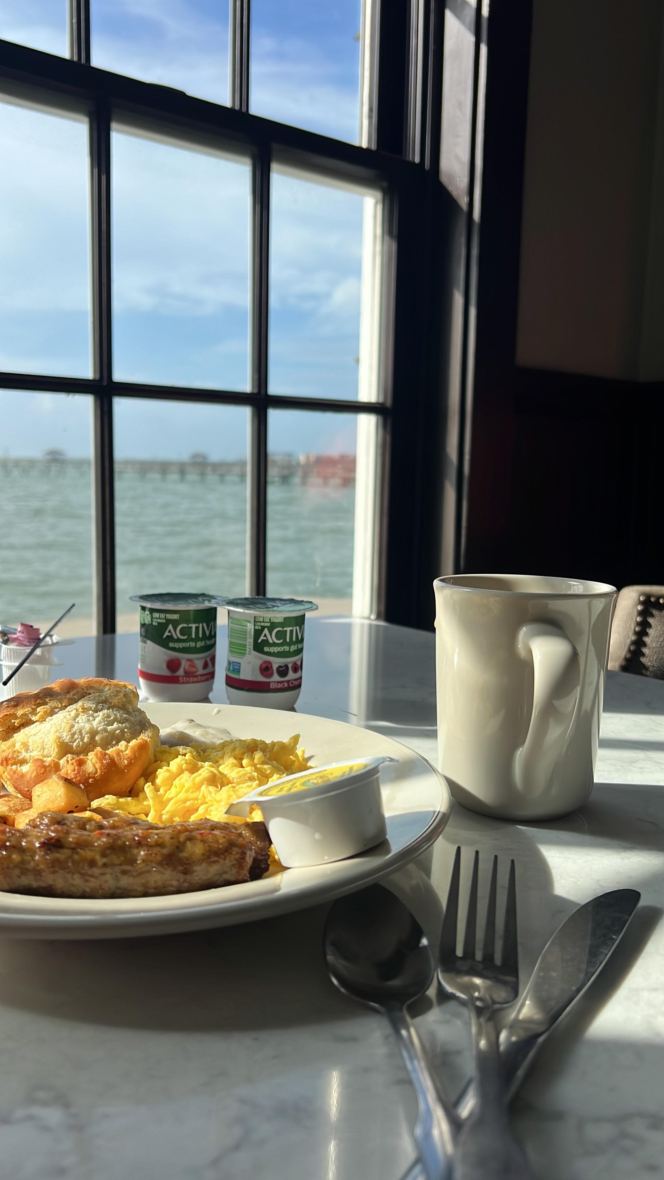 Breakfast with a view 