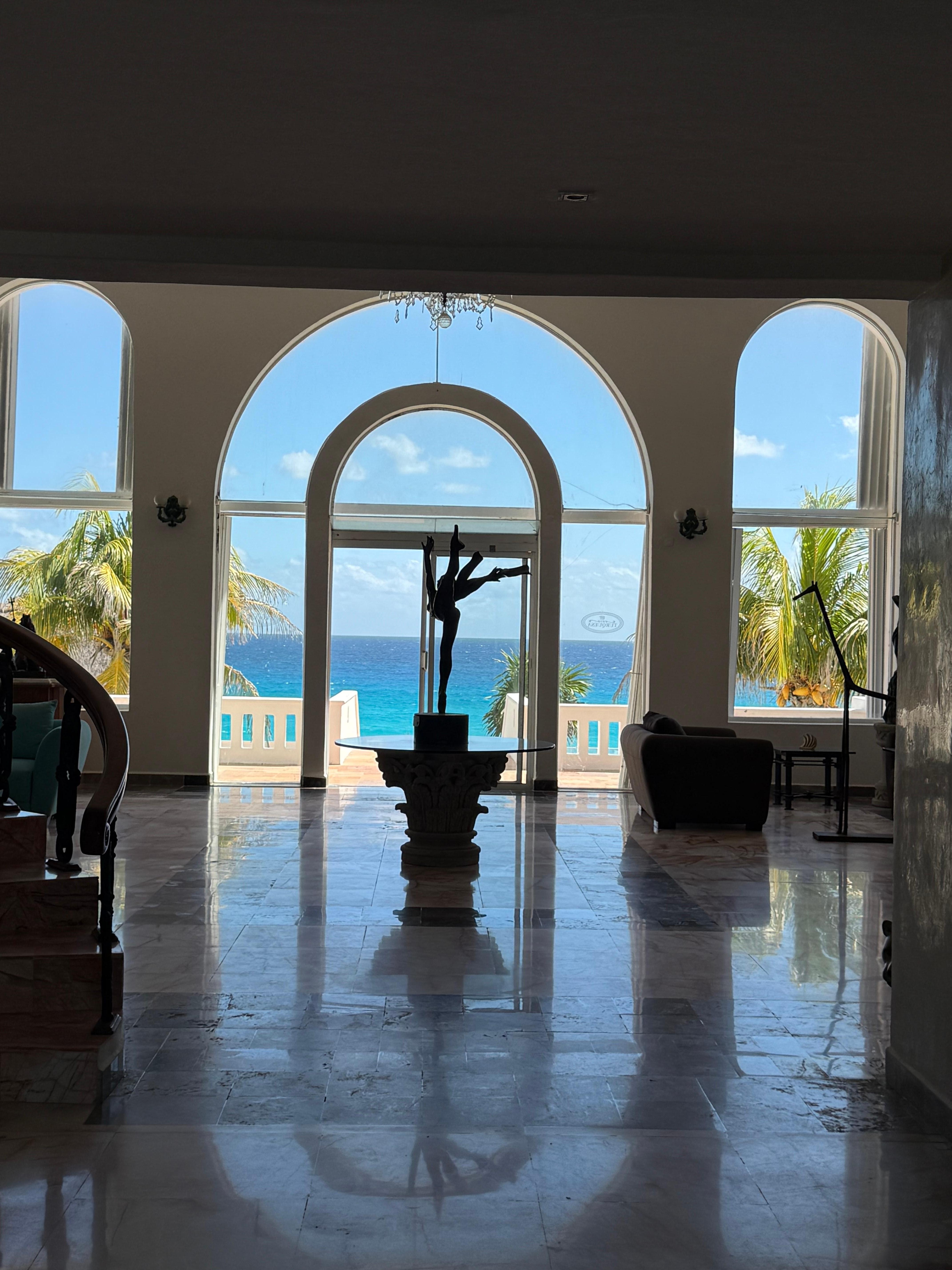 View from the hotel lobby.