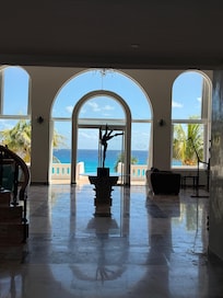 View from the hotel lobby.