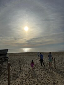 Ocean walkway right across the street