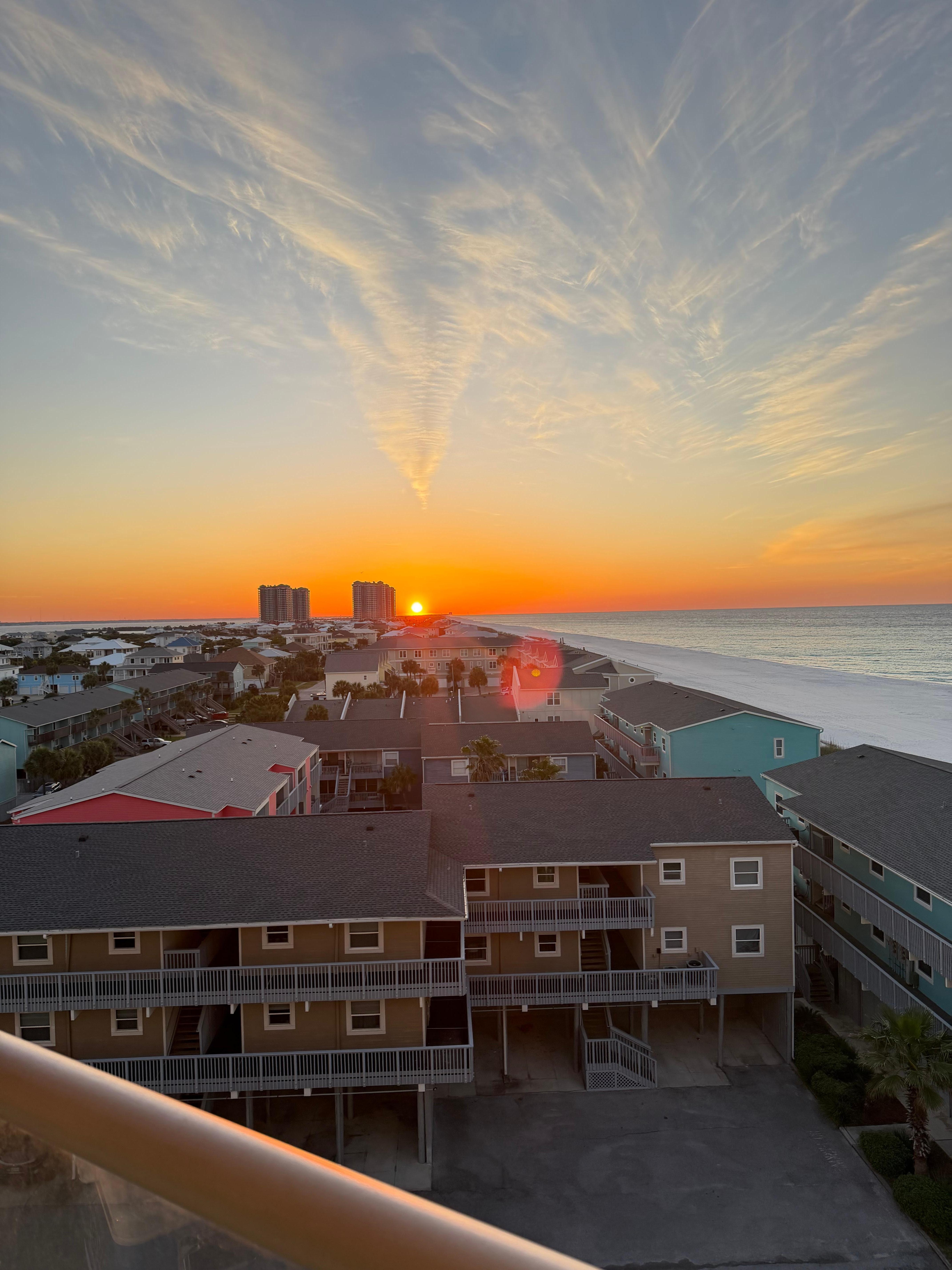 Morning sunrise from the patio
