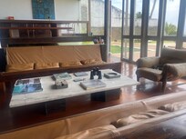The hotel lounge