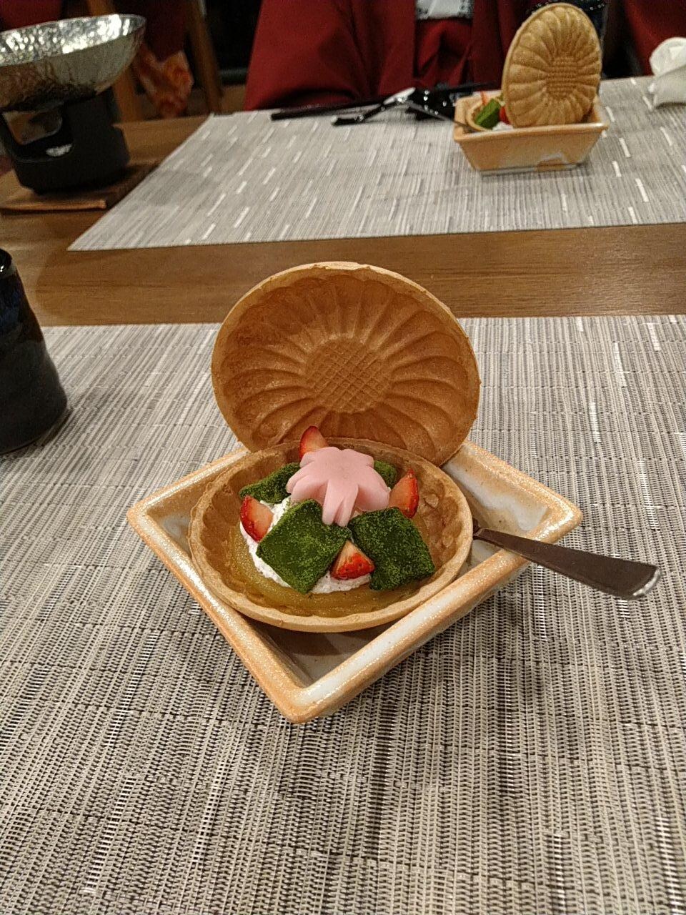 夕食のデザート