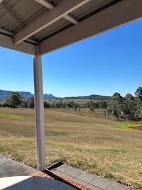 Overlooked valley and mountains