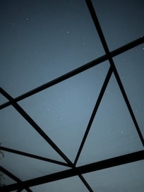 Stars from the back patio lounge chairs