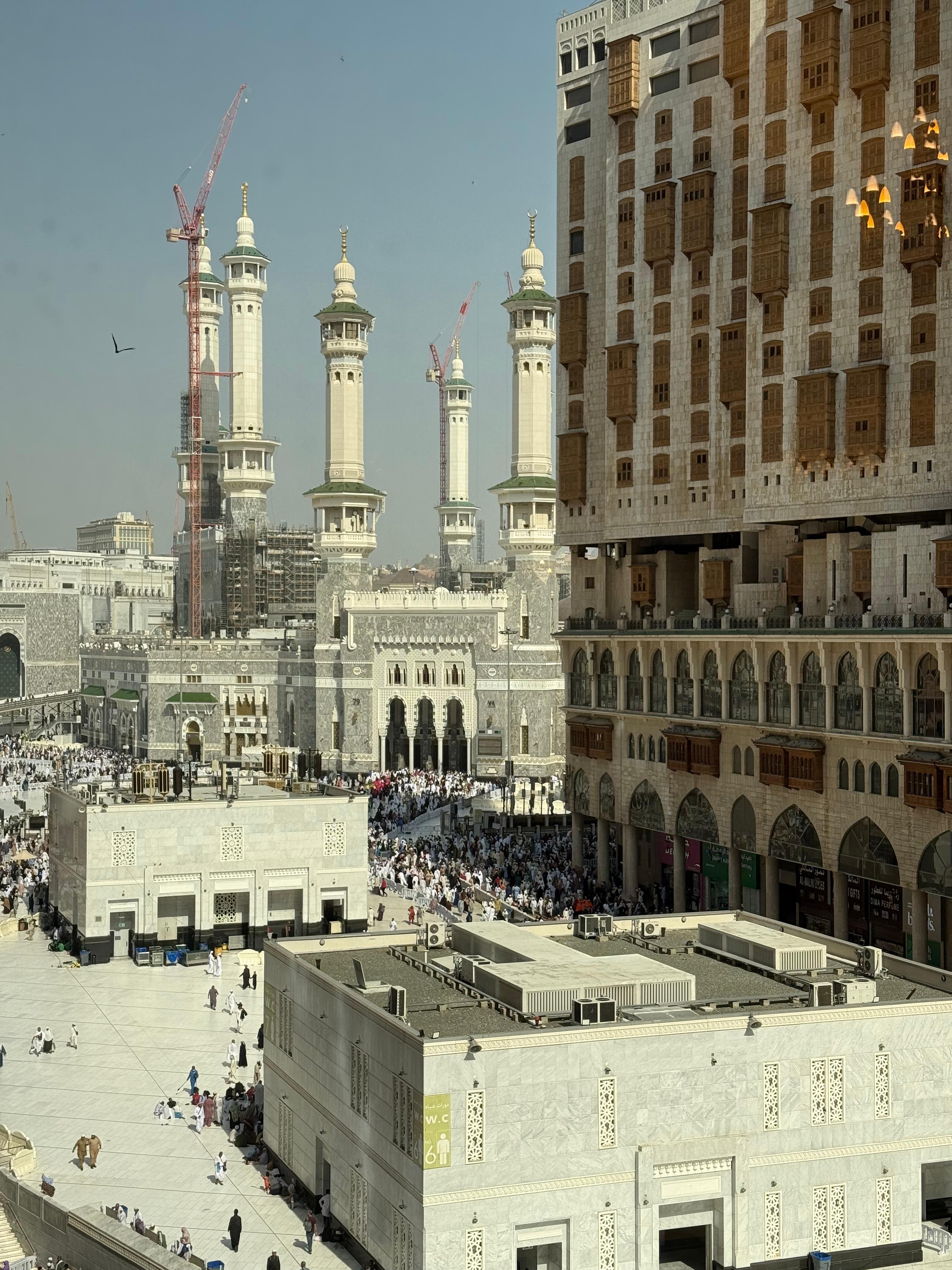 View from hotel 
Masjid 