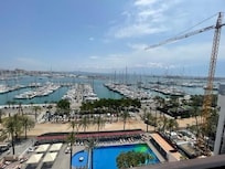 View from our 9th floor room (note the crane on the left)