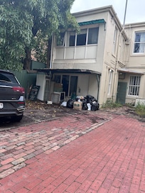 Car park at rear of building.