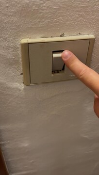 Broken switch in the kids room
