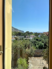View from hotel bedroom window