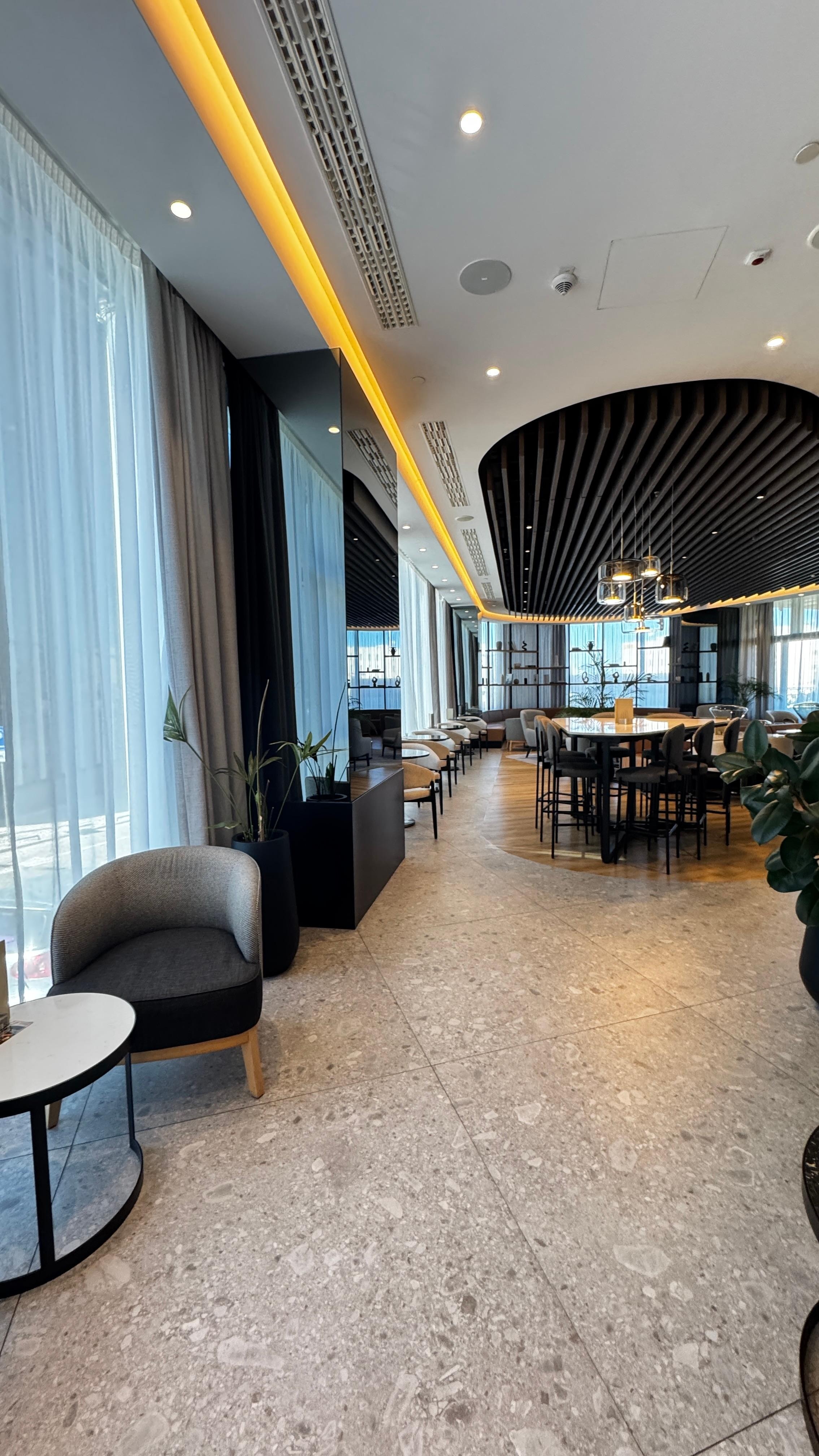 The lounge area