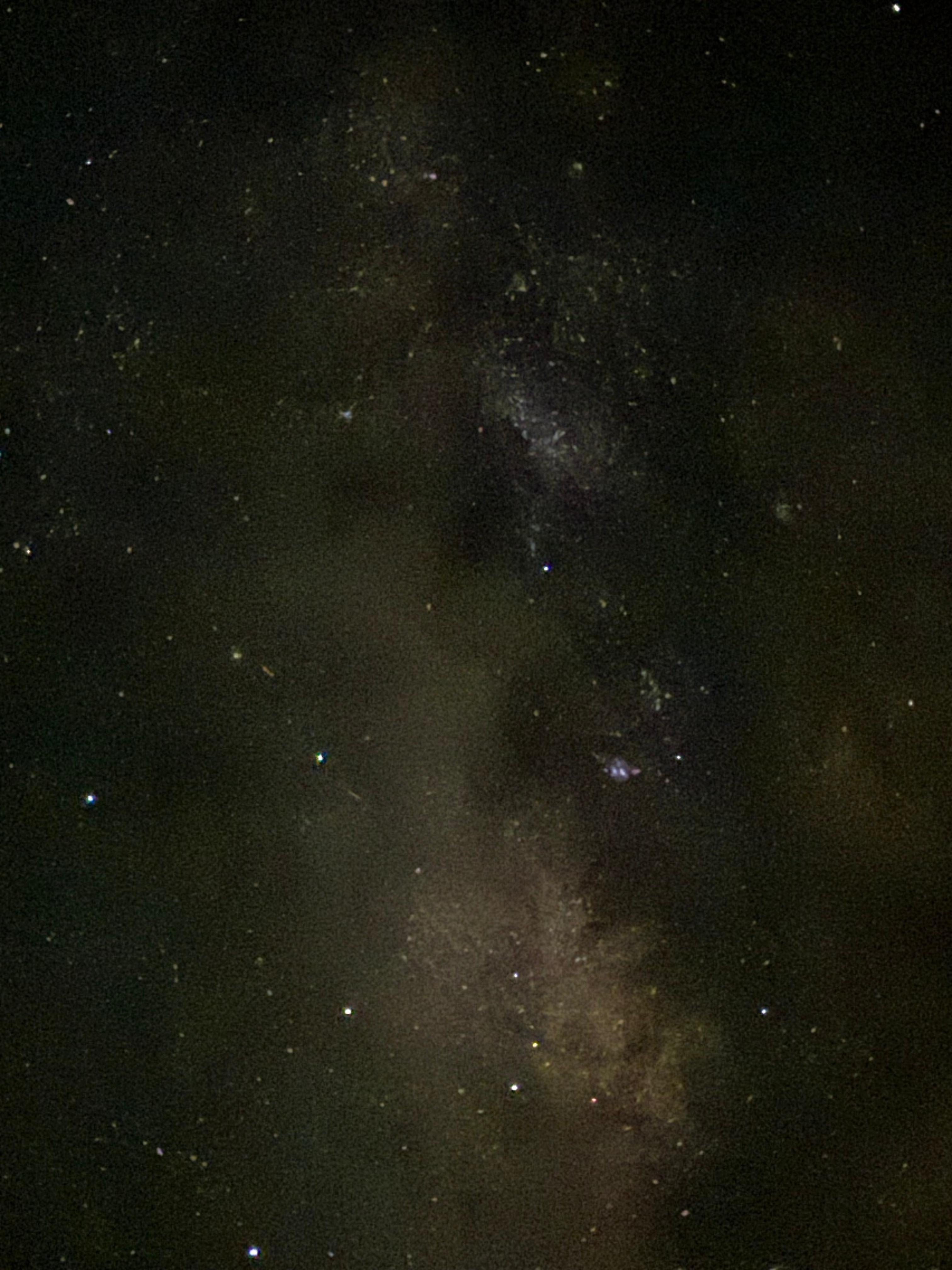Milky Way from backyard. 