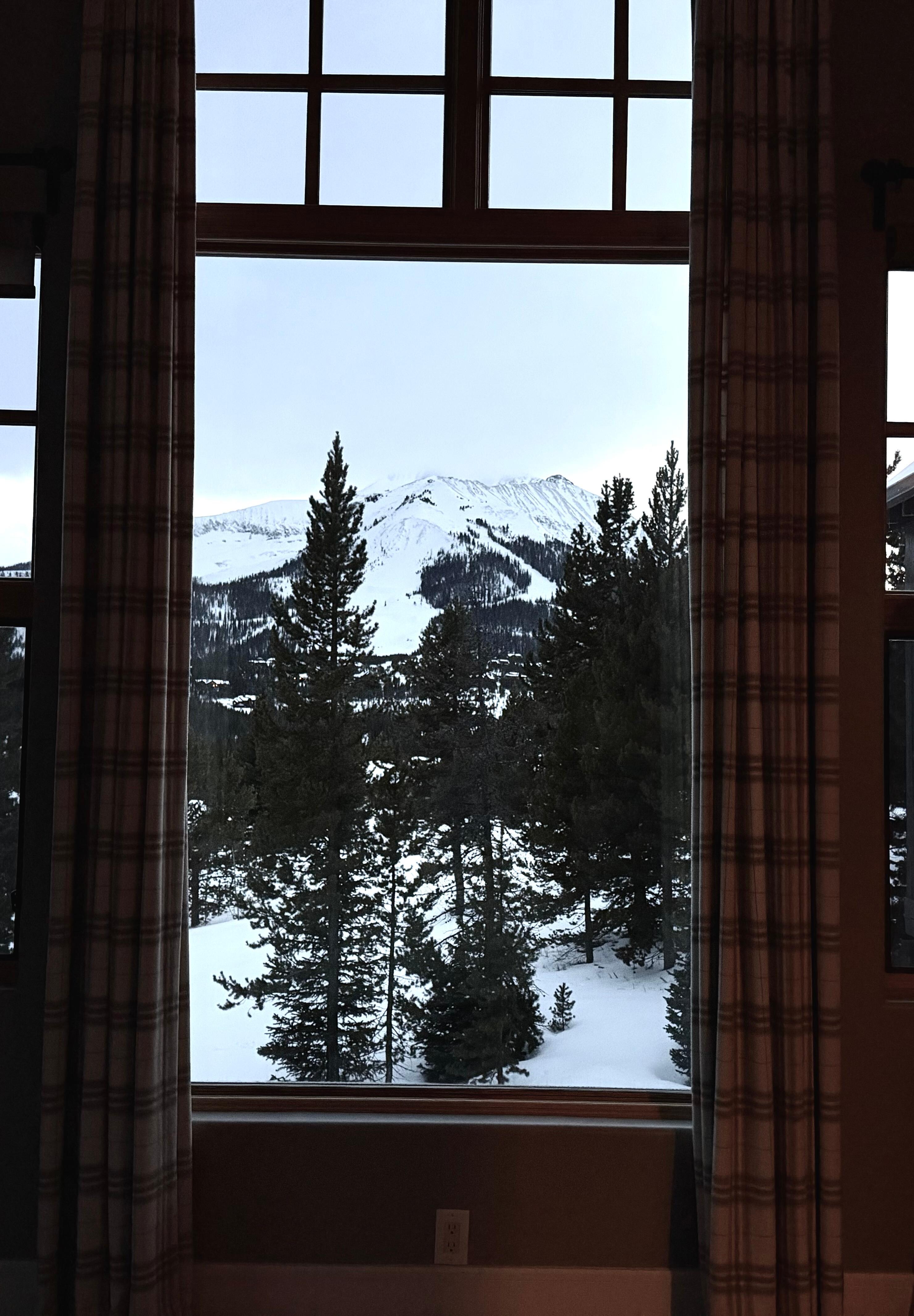 Our view washing up in the morning