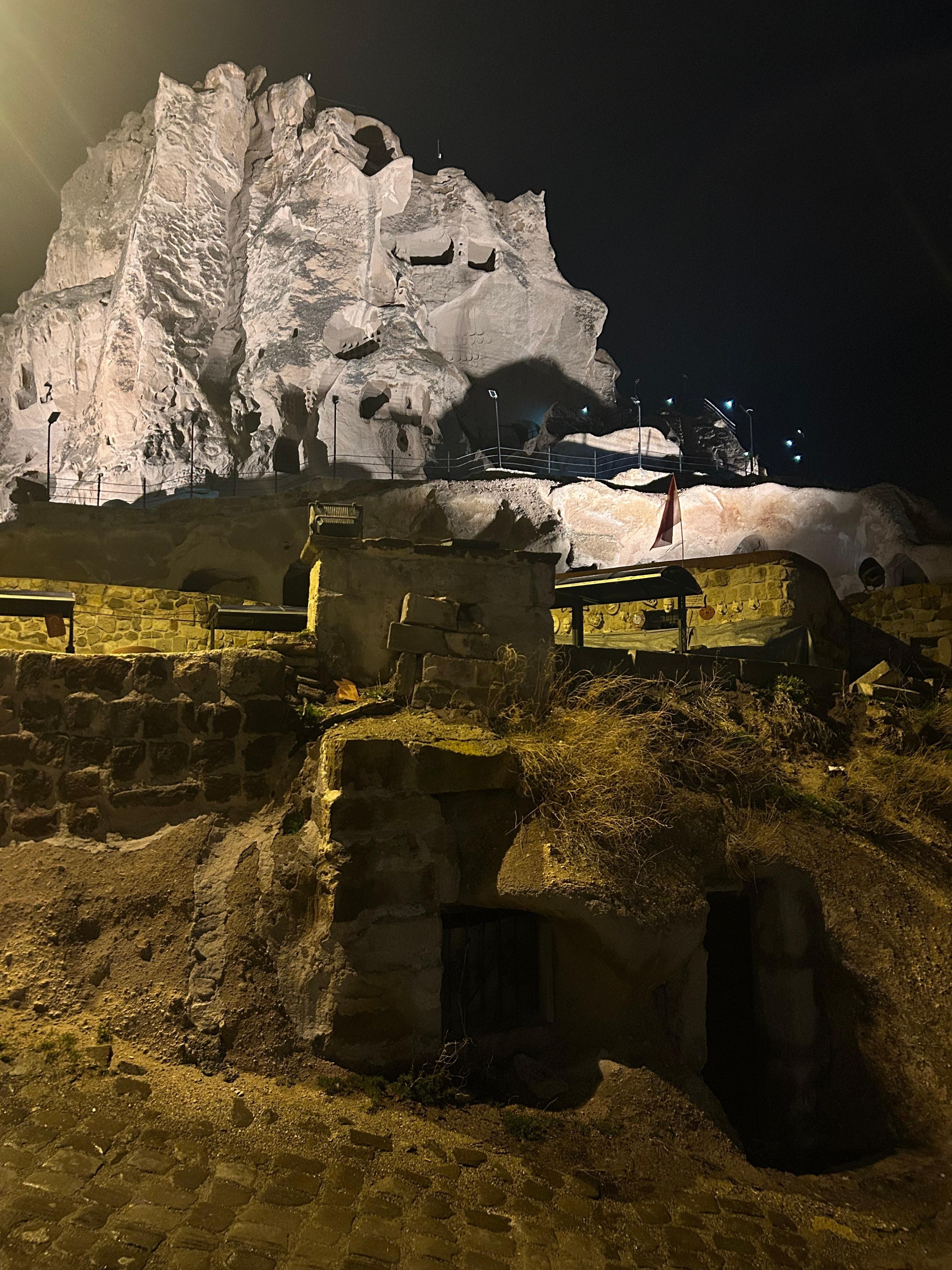 Uchisar Castle is directly across the street from the hotel, which is amazing and while I find it hard to believe our guy did say it was the highest point in Cappadocia. 