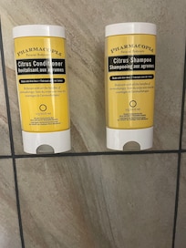 They offer a very nice quality shampoo and conditioner. This is the same products you would get at a five star hotel.