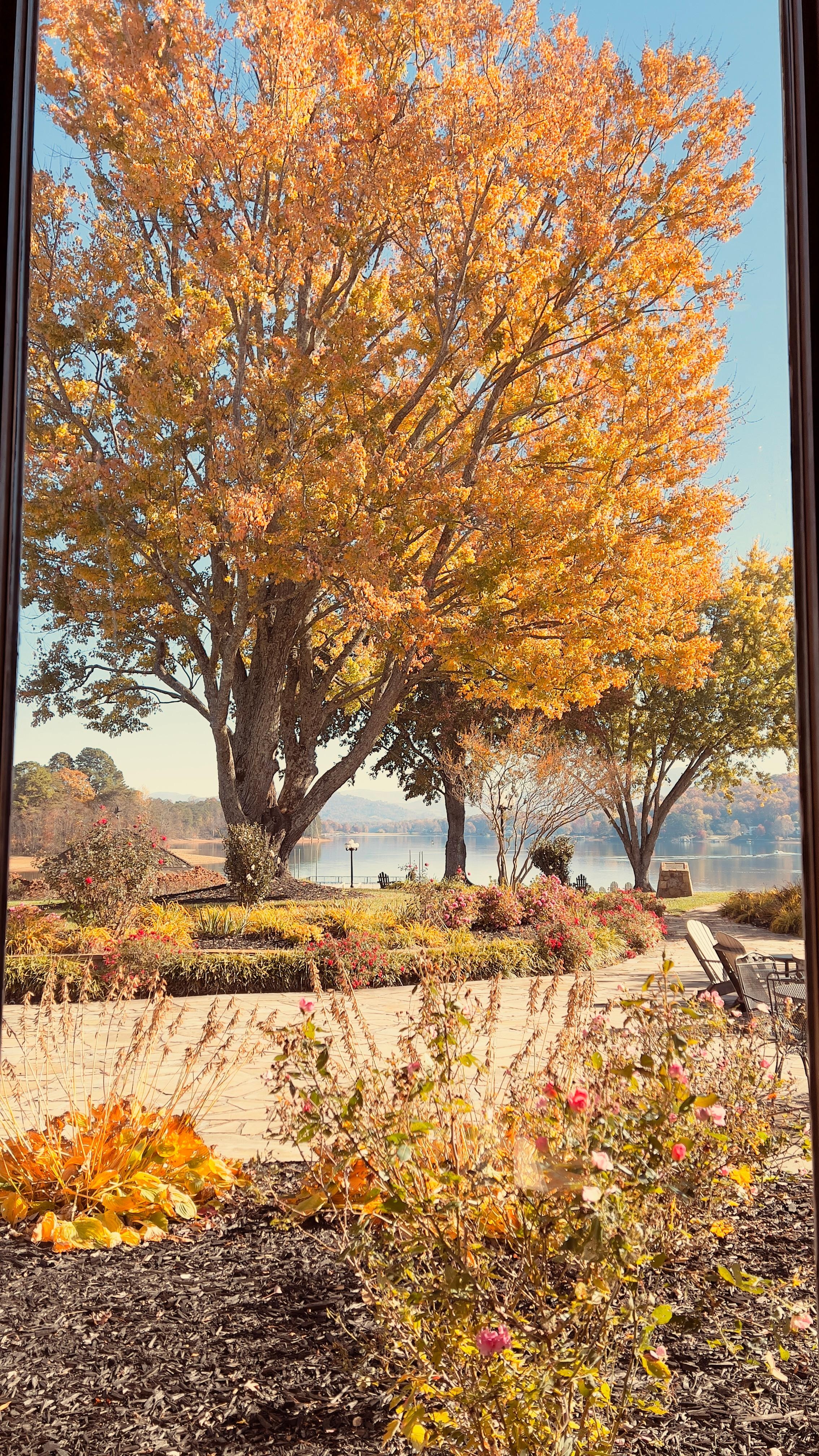 Very pretty view of lake!