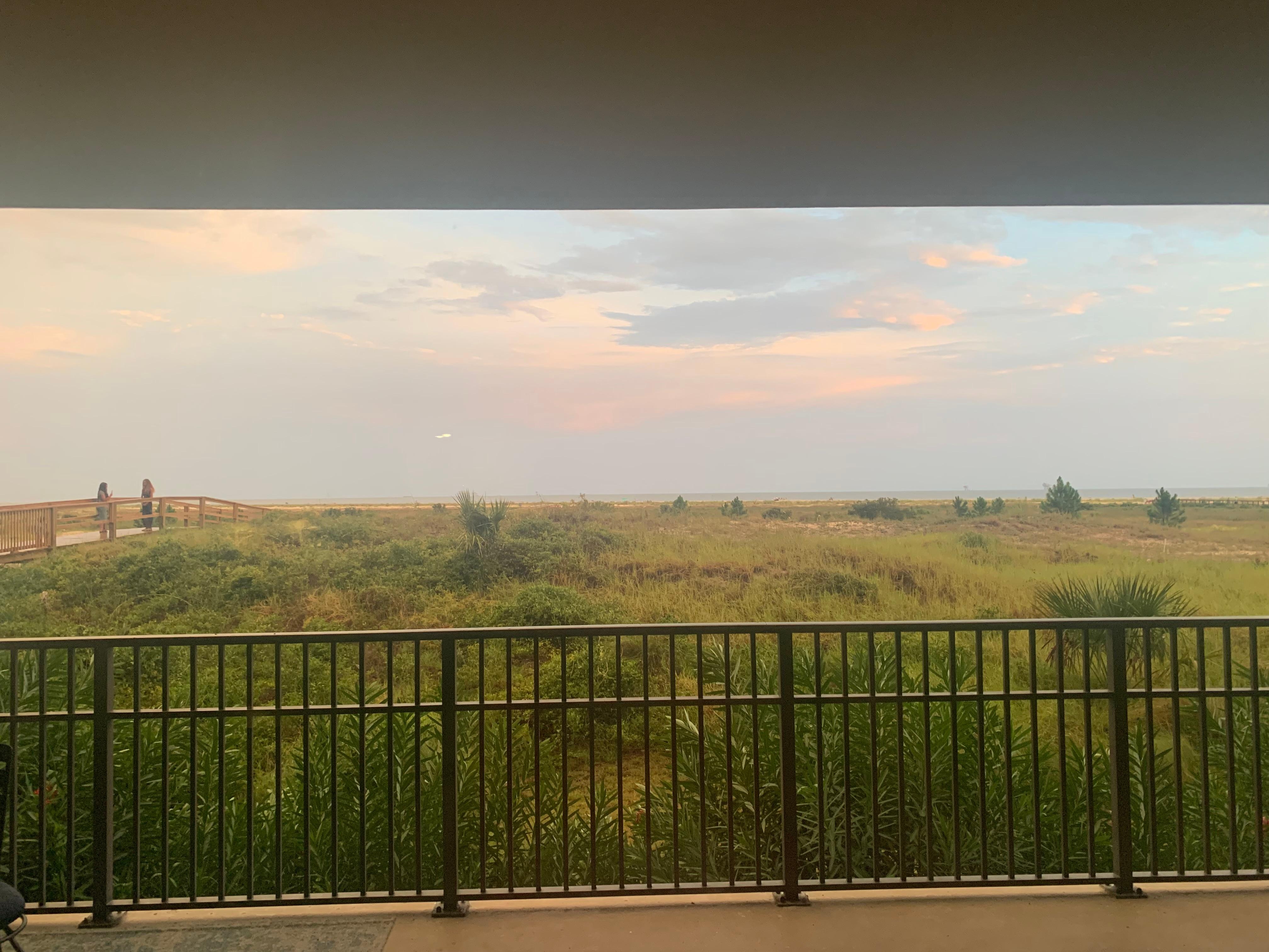 View from the unit looking toward the beach