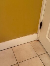 The dirty area (zoom in) that needed cleaning