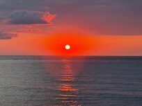 Beautiful sunrise picture right off the patio