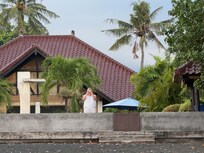 Blick com Strand aus