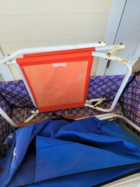 Broken beach chair