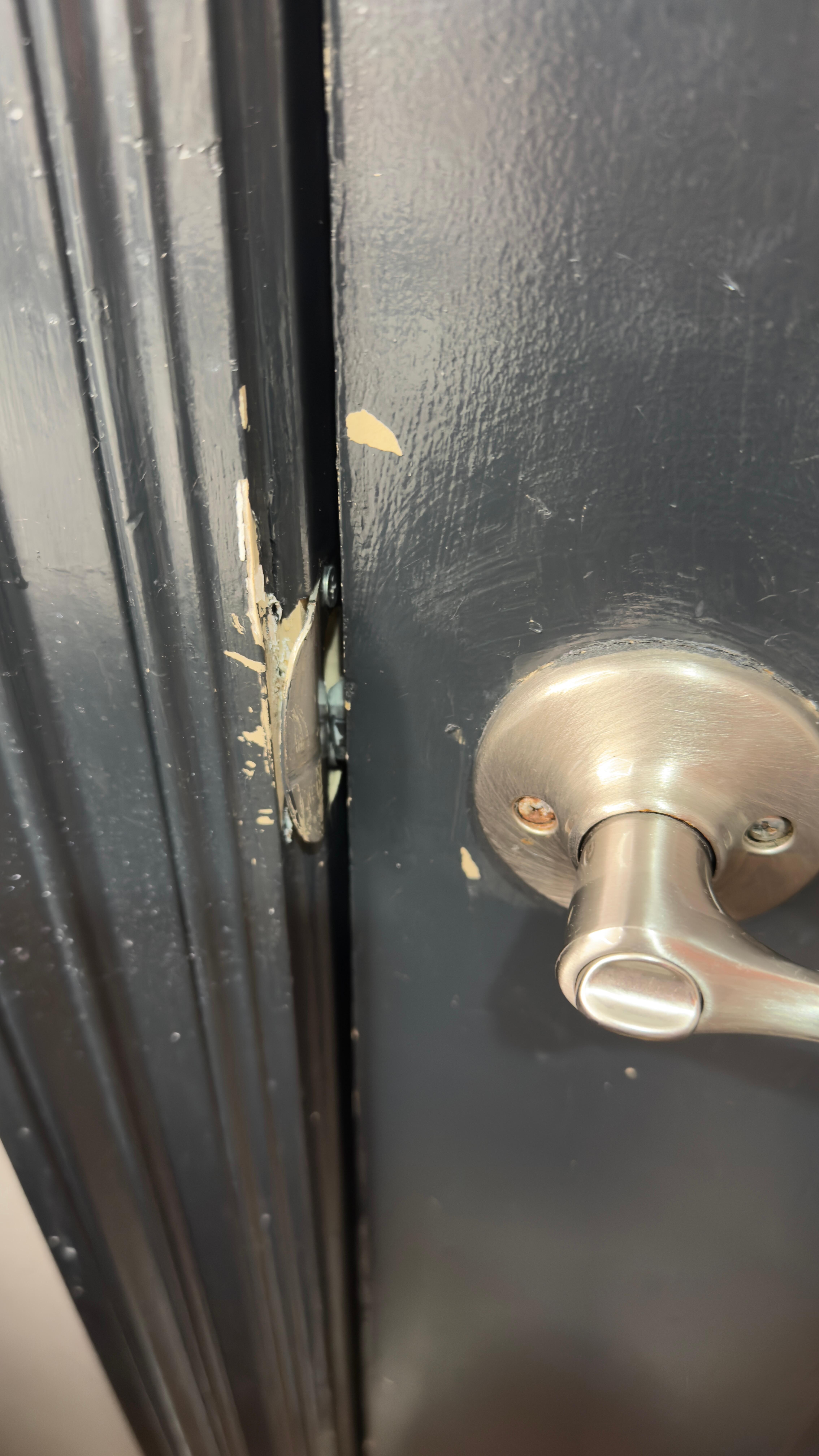 The bathroom door wouldn’t close 