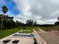 View of the pool from the room.