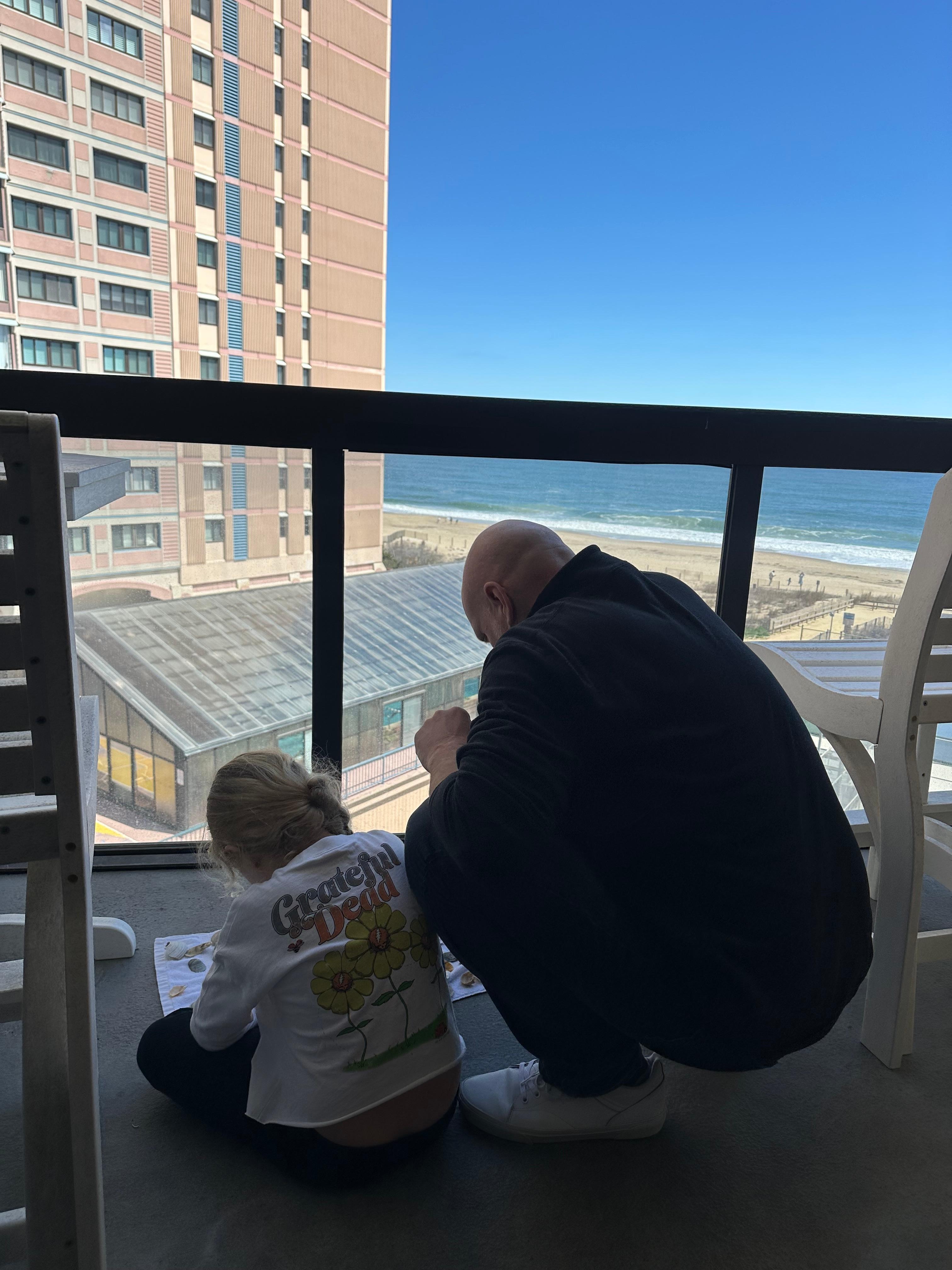 Balcony off living room and master bedroom