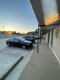 Parking was basically empty