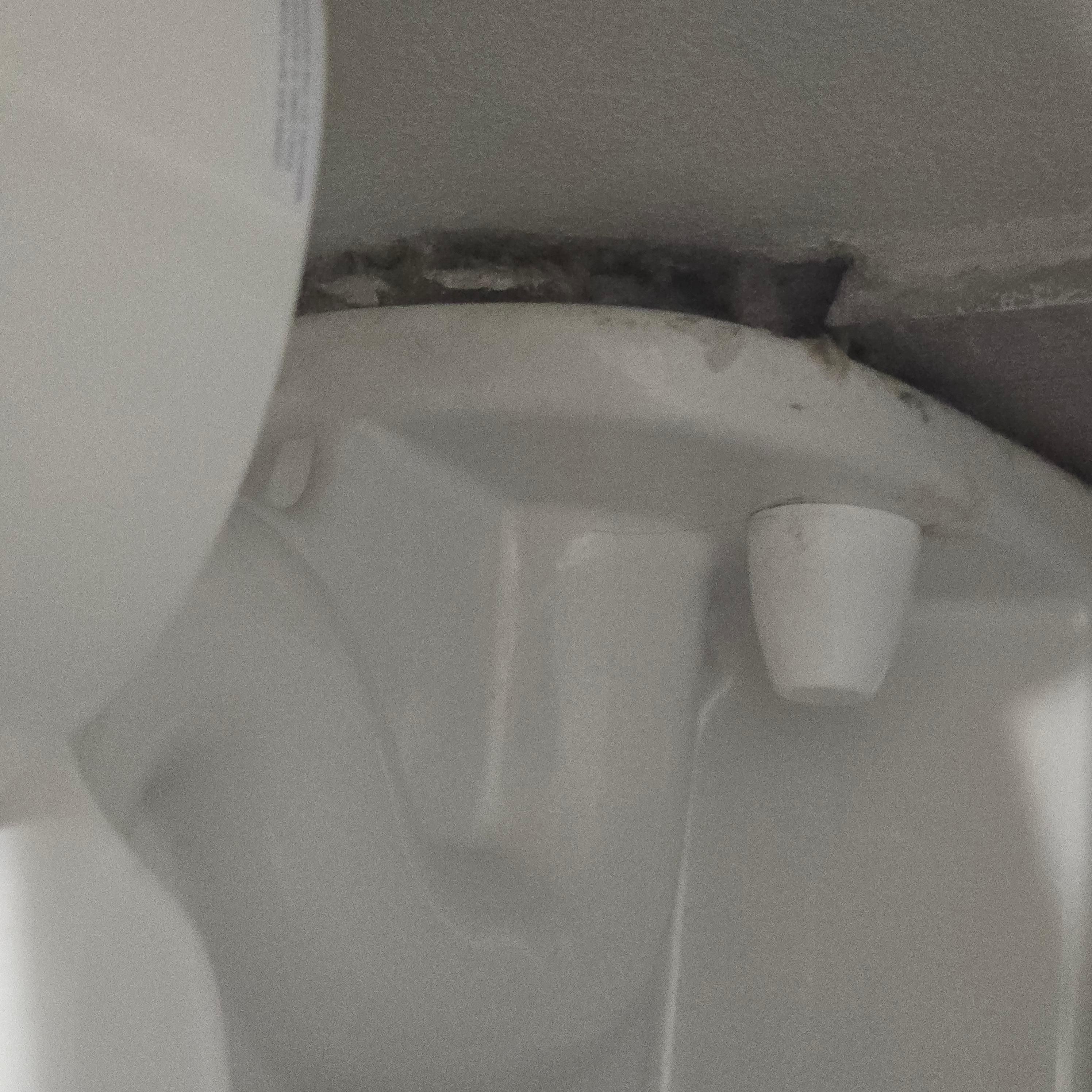 The toilet so nasty. This should not even be seen by customers