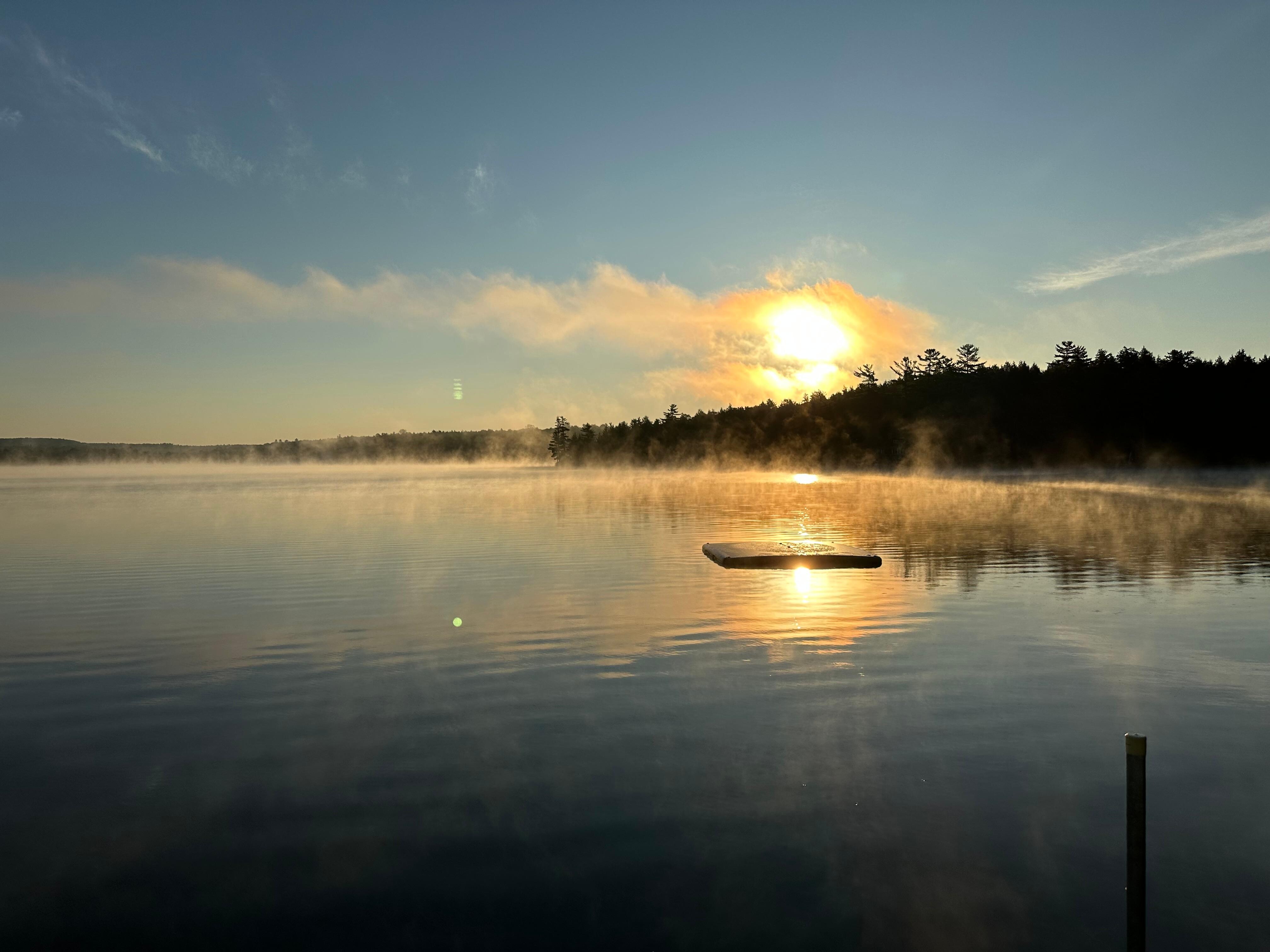 Great sunrise views from the dock 