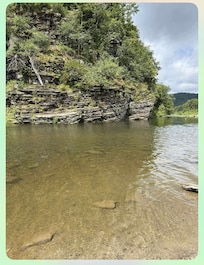 At Beaver Bend park. Water was so cold but refreshing