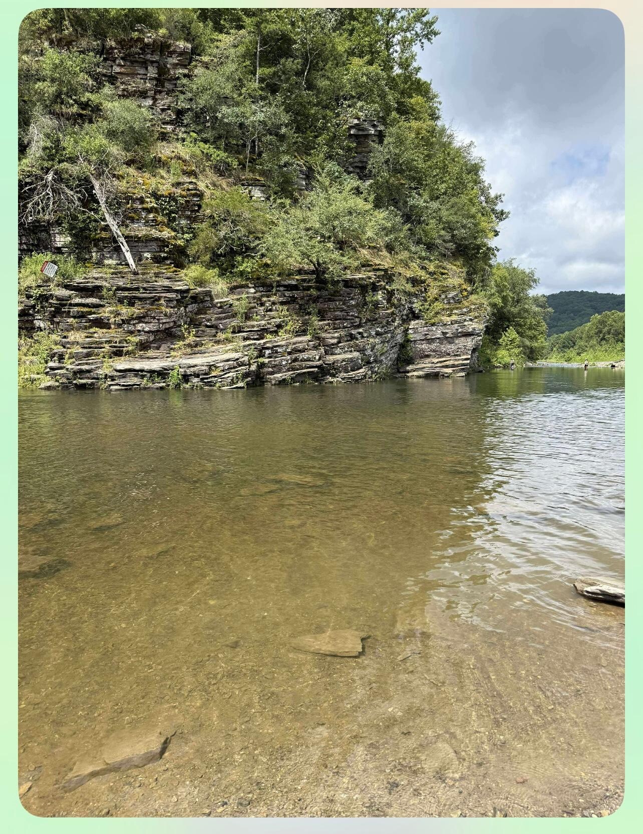 At Beaver Bend park.  Water was so cold but refreshing